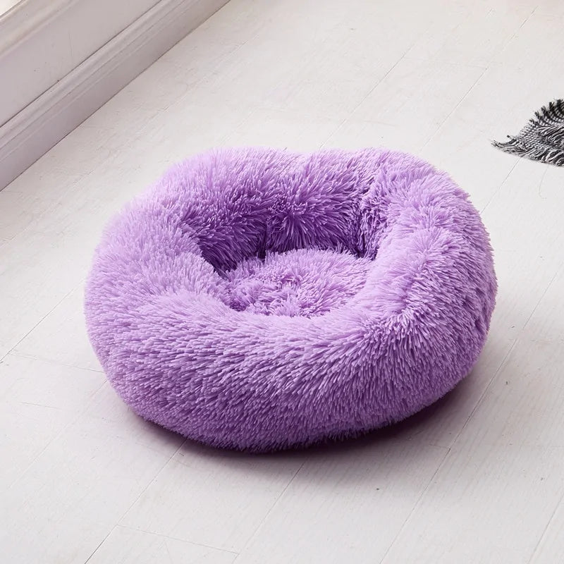 Plush Round Dog Bed